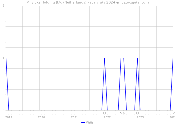 M. Bloks Holding B.V. (Netherlands) Page visits 2024 