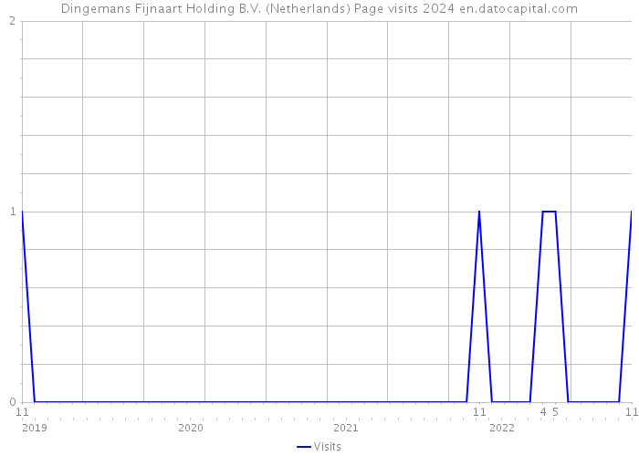Dingemans Fijnaart Holding B.V. (Netherlands) Page visits 2024 