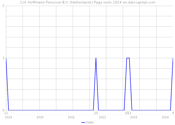 G.H. Hoffmann Pensioen B.V. (Netherlands) Page visits 2024 