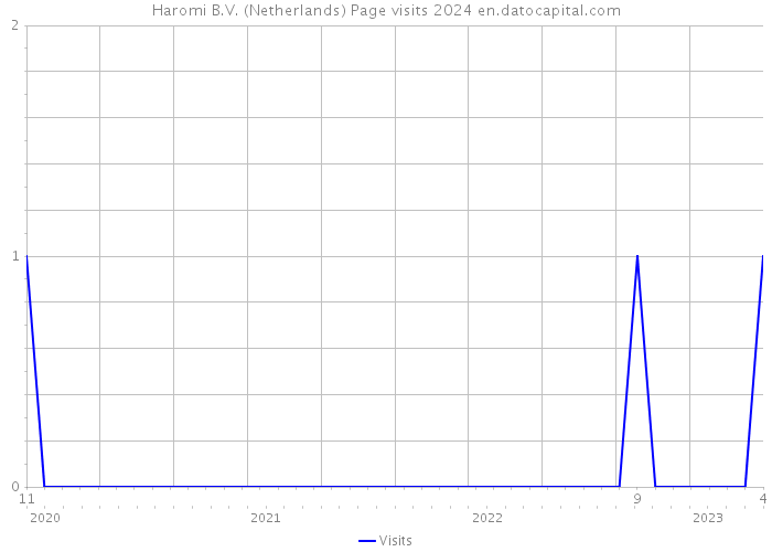 Haromi B.V. (Netherlands) Page visits 2024 
