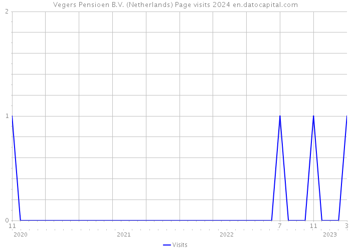Vegers Pensioen B.V. (Netherlands) Page visits 2024 
