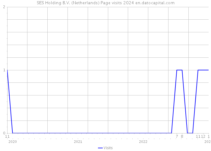 SES Holding B.V. (Netherlands) Page visits 2024 
