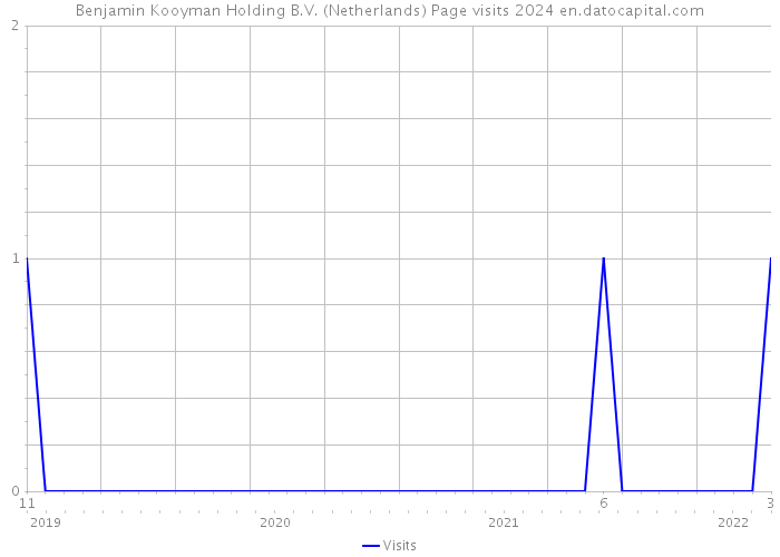 Benjamin Kooyman Holding B.V. (Netherlands) Page visits 2024 