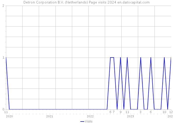 Detron Corporation B.V. (Netherlands) Page visits 2024 