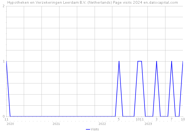 Hypotheken en Verzekeringen Leerdam B.V. (Netherlands) Page visits 2024 