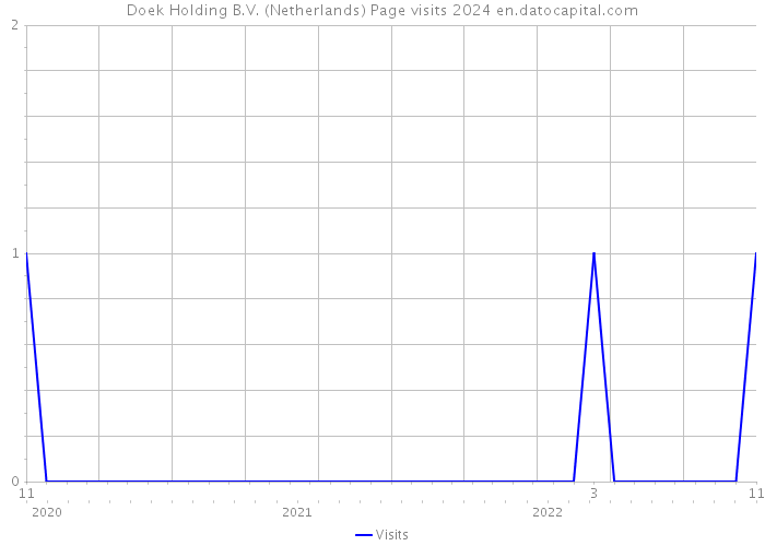 Doek Holding B.V. (Netherlands) Page visits 2024 