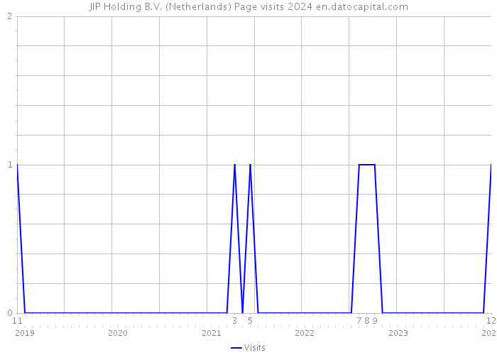 JIP Holding B.V. (Netherlands) Page visits 2024 