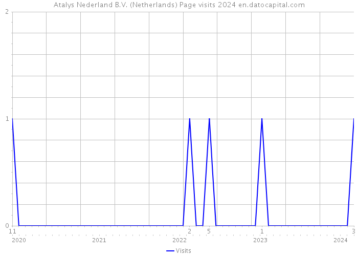 Atalys Nederland B.V. (Netherlands) Page visits 2024 