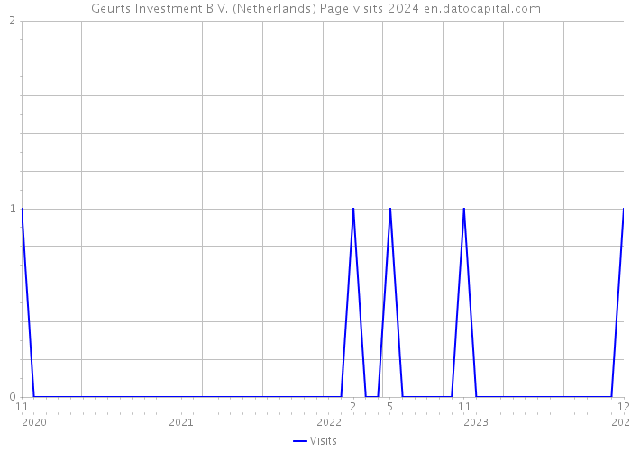 Geurts Investment B.V. (Netherlands) Page visits 2024 