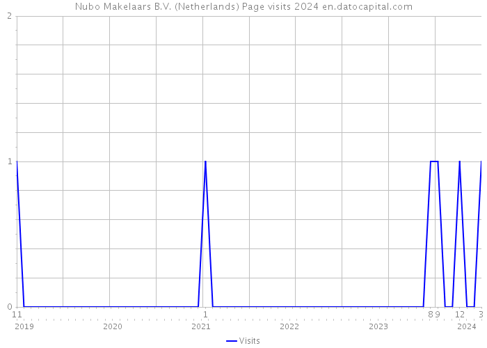 Nubo Makelaars B.V. (Netherlands) Page visits 2024 