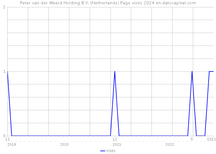 Peter van der Weerd Holding B.V. (Netherlands) Page visits 2024 