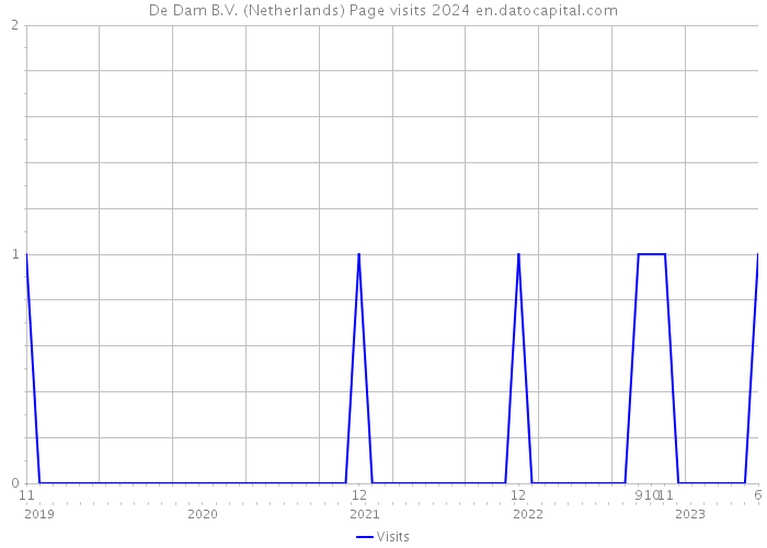 De Dam B.V. (Netherlands) Page visits 2024 