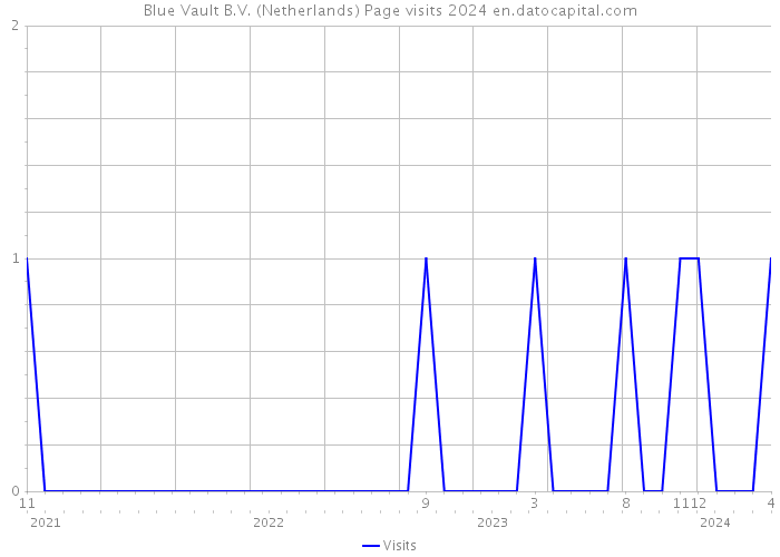 Blue Vault B.V. (Netherlands) Page visits 2024 