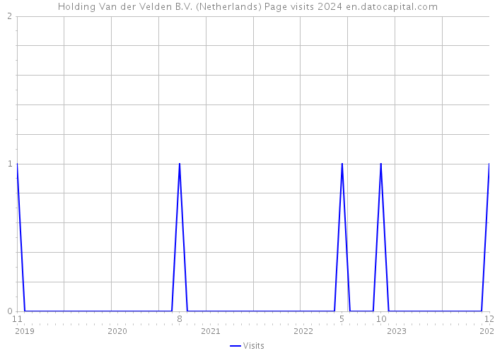 Holding Van der Velden B.V. (Netherlands) Page visits 2024 