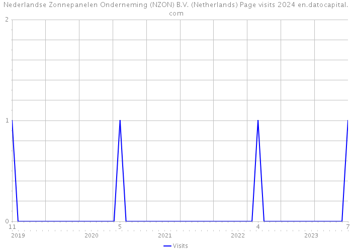 Nederlandse Zonnepanelen Onderneming (NZON) B.V. (Netherlands) Page visits 2024 