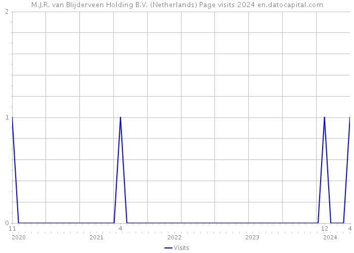 M.J.R. van Blijderveen Holding B.V. (Netherlands) Page visits 2024 