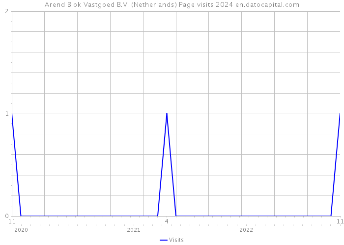 Arend Blok Vastgoed B.V. (Netherlands) Page visits 2024 