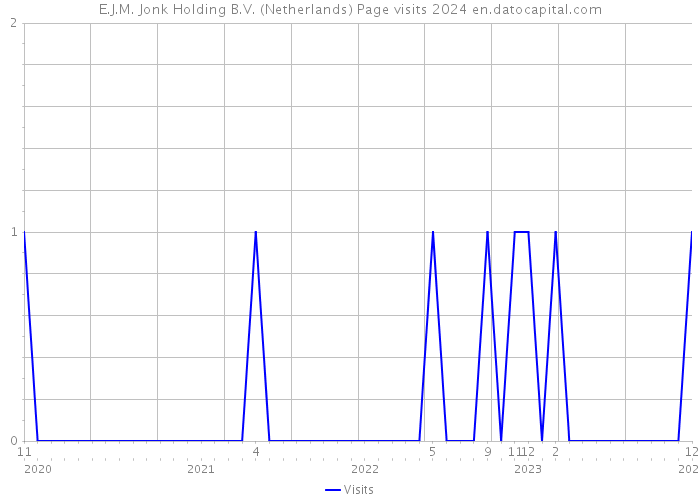 E.J.M. Jonk Holding B.V. (Netherlands) Page visits 2024 