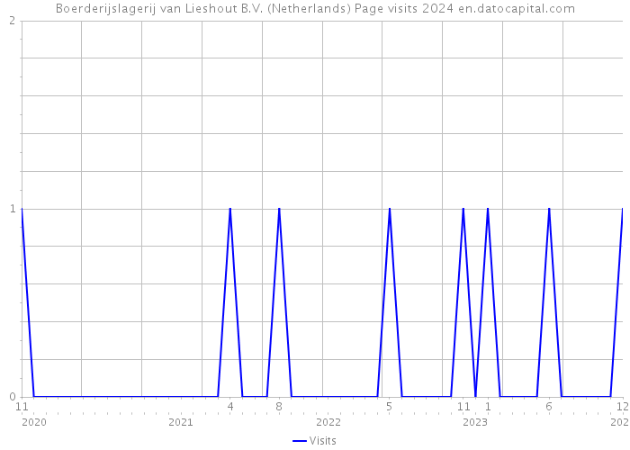 Boerderijslagerij van Lieshout B.V. (Netherlands) Page visits 2024 