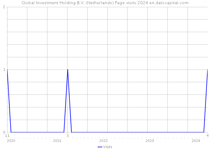 Global Investment Holding B.V. (Netherlands) Page visits 2024 