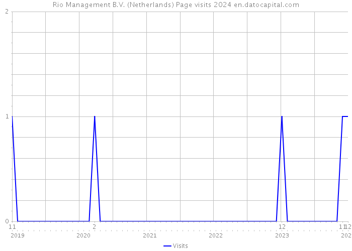 Rio Management B.V. (Netherlands) Page visits 2024 