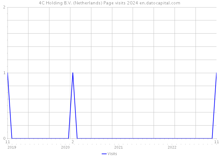 4C Holding B.V. (Netherlands) Page visits 2024 