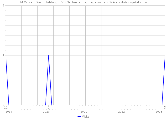 M.W. van Gurp Holding B.V. (Netherlands) Page visits 2024 