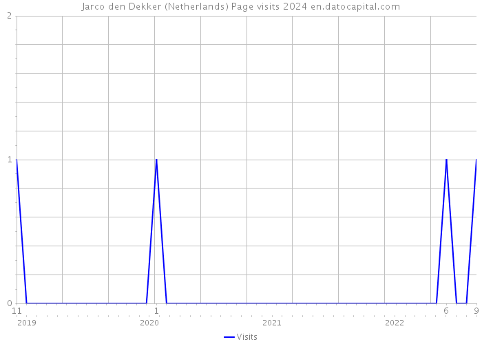 Jarco den Dekker (Netherlands) Page visits 2024 