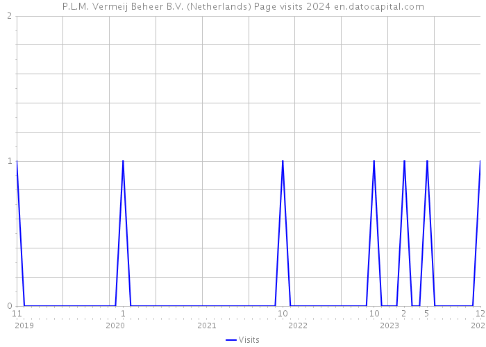 P.L.M. Vermeij Beheer B.V. (Netherlands) Page visits 2024 