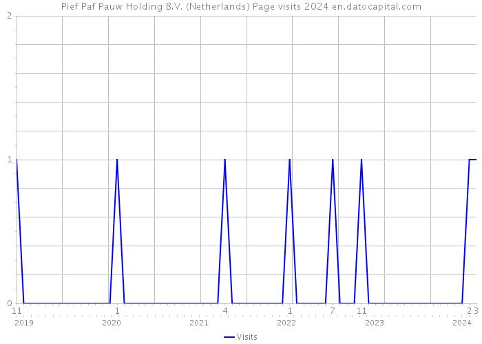 Pief Paf Pauw Holding B.V. (Netherlands) Page visits 2024 