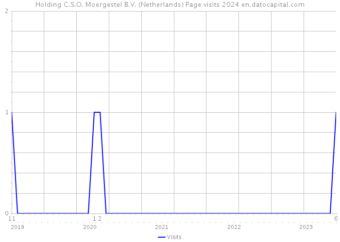 Holding C.S.O. Moergestel B.V. (Netherlands) Page visits 2024 