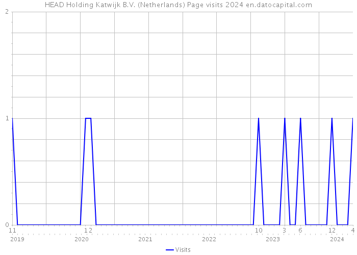 HEAD Holding Katwijk B.V. (Netherlands) Page visits 2024 