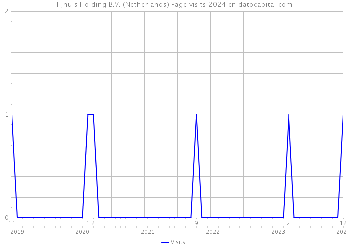 Tijhuis Holding B.V. (Netherlands) Page visits 2024 