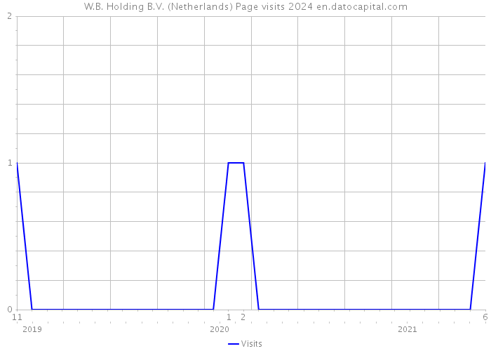 W.B. Holding B.V. (Netherlands) Page visits 2024 