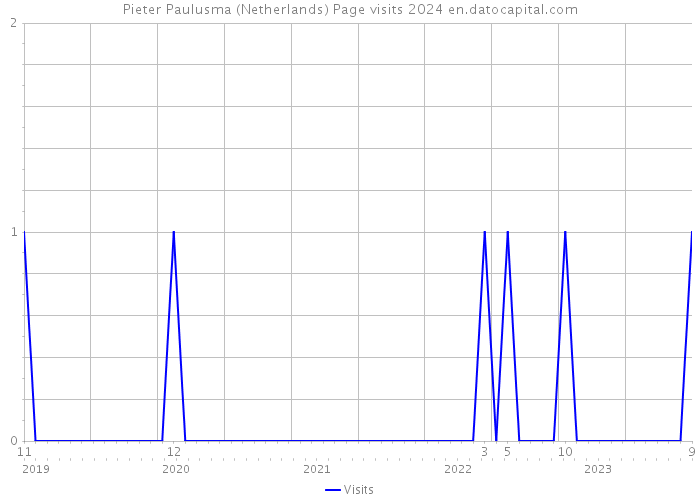 Pieter Paulusma (Netherlands) Page visits 2024 