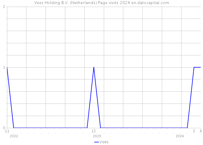 Vees Holding B.V. (Netherlands) Page visits 2024 