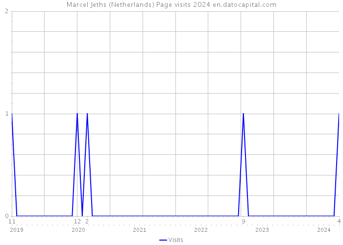 Marcel Jeths (Netherlands) Page visits 2024 