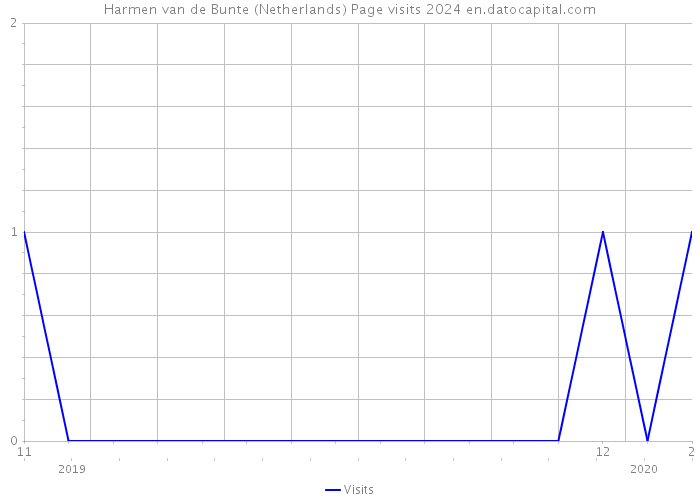 Harmen van de Bunte (Netherlands) Page visits 2024 