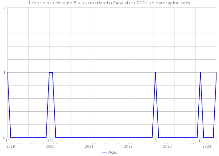 Labor Vincit Holding B.V. (Netherlands) Page visits 2024 
