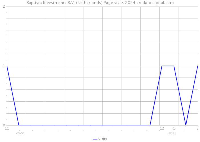 Baptista Investments B.V. (Netherlands) Page visits 2024 