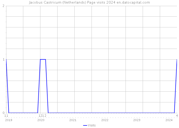 Jacobus Castricum (Netherlands) Page visits 2024 