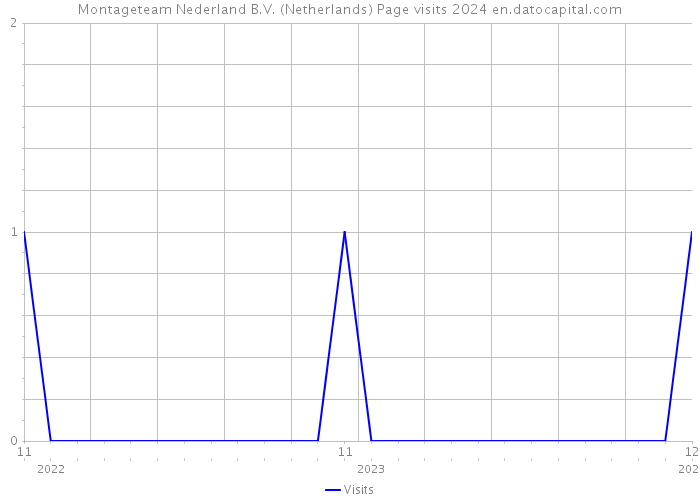 Montageteam Nederland B.V. (Netherlands) Page visits 2024 