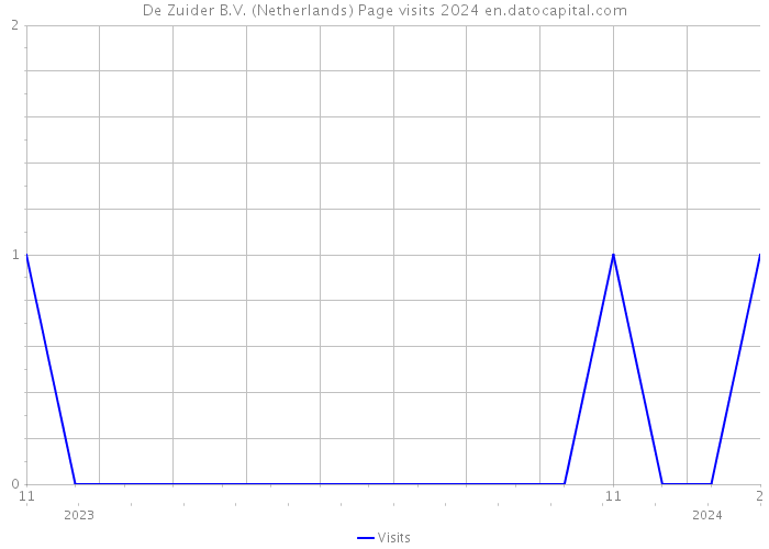 De Zuider B.V. (Netherlands) Page visits 2024 