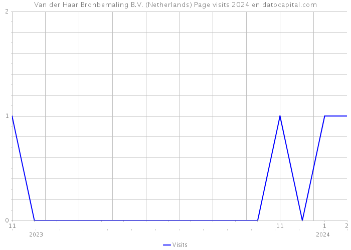 Van der Haar Bronbemaling B.V. (Netherlands) Page visits 2024 