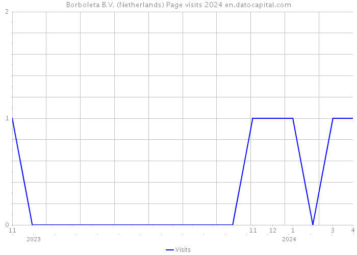 Borboleta B.V. (Netherlands) Page visits 2024 