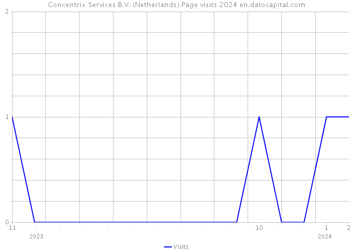 Concentrix Services B.V. (Netherlands) Page visits 2024 
