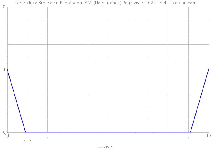 Koninklijke Broese en Peereboom B.V. (Netherlands) Page visits 2024 