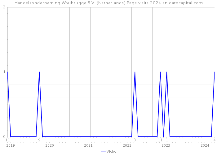 Handelsonderneming Woubrugge B.V. (Netherlands) Page visits 2024 