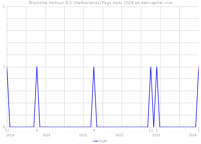 Bruinsma Verhuur B.V. (Netherlands) Page visits 2024 