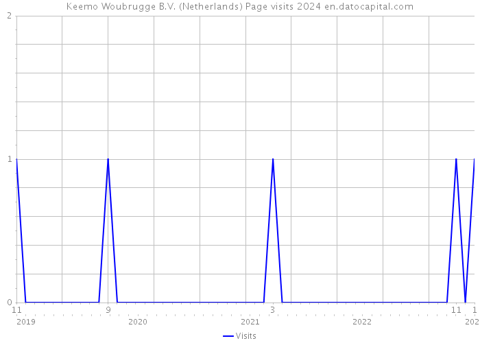 Keemo Woubrugge B.V. (Netherlands) Page visits 2024 